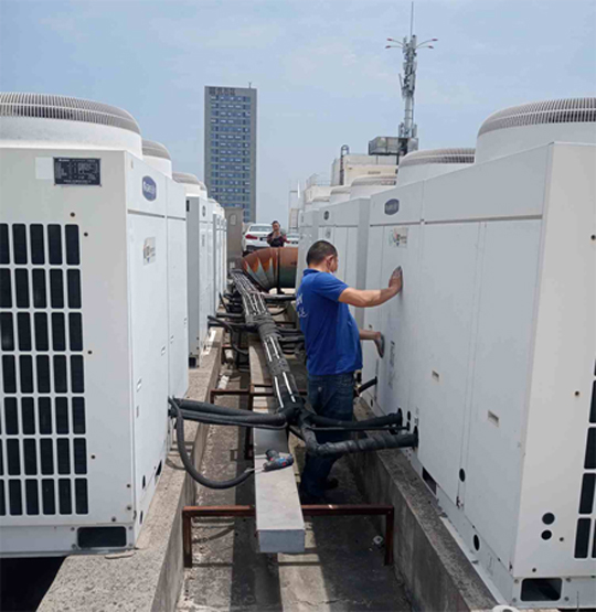 大东中央空调制热和不制冷系统维修方法